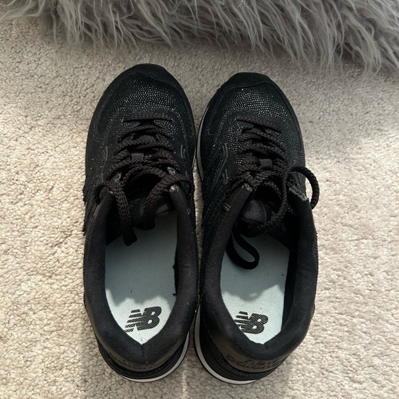Black shimmer New Balance sneakers - Picture 3 of 12